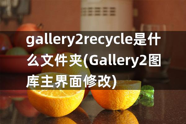gallery2recycle是什么文件夹(Gallery2图库主界面修改)