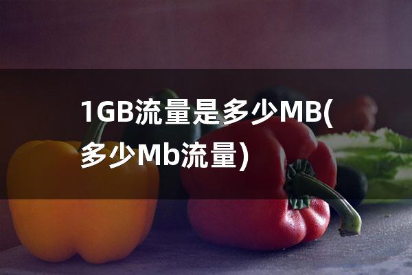 1GB流量是多少MB(多少Mb流量)