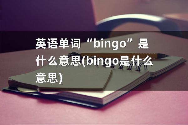 英语单词“bingo”是什么意思(bingo是什么意思)