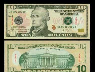 美国政府于什么时候发行了新版10美元纸币(美国硬币值钱吗)